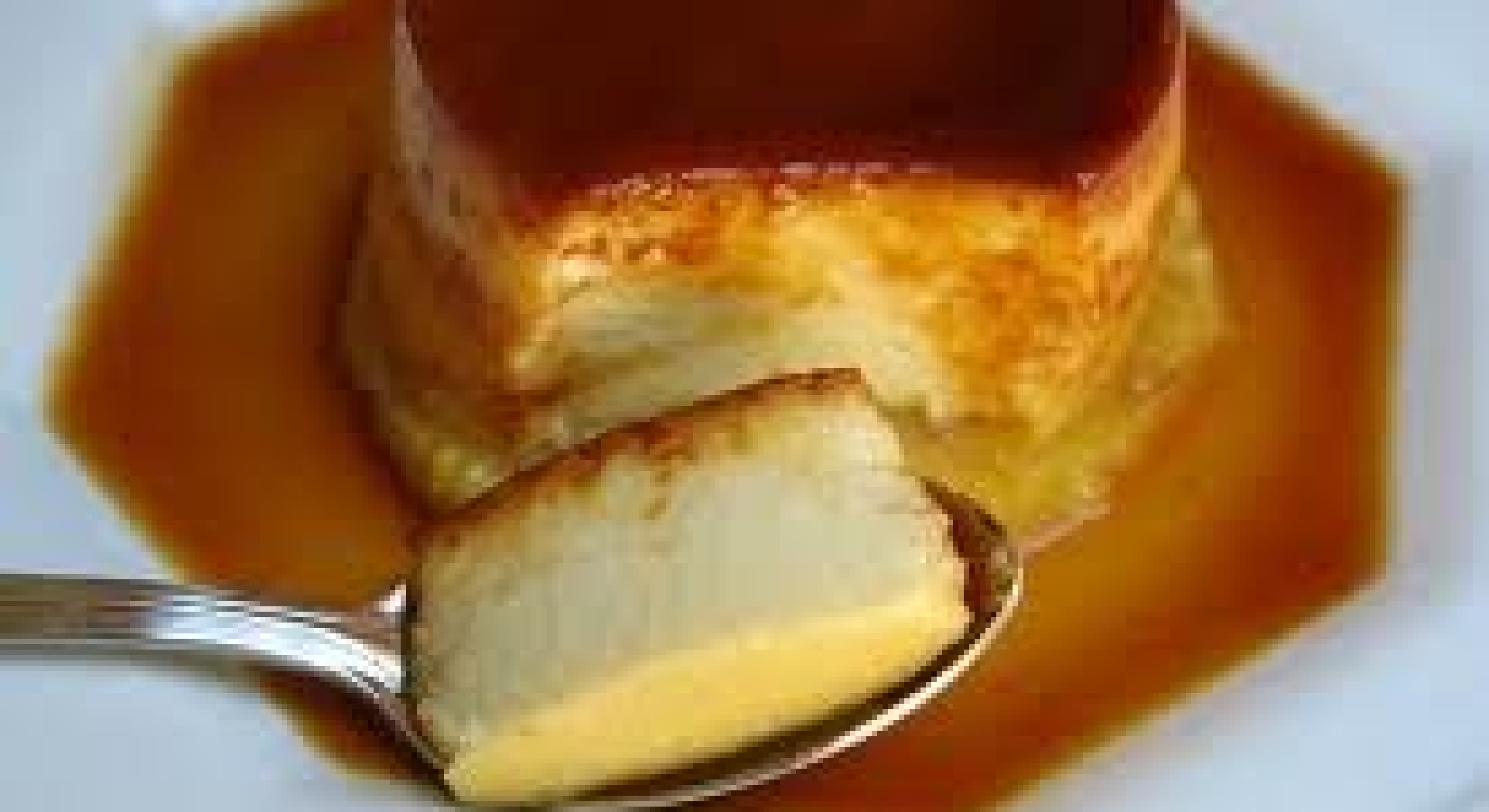 Flan casero de dulce de leche